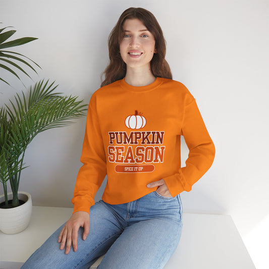 Pumpkin Season Crewneck Sweatshirt - Cozy Fall Fashion, Unisex Autumn Pullover, Cute Sweatshirt for Halloween, Thanksgiving Gift