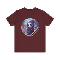 Boppity Boo Cute Grim Reaper Tee, Soft Unisex Jersey T-Shirt, Fun Halloween Shirt, Goth Aesthetic Apparel