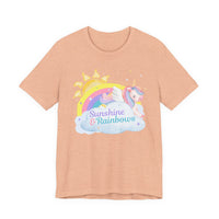 Sunshine & Rainbows Unicorn - Perfectly Sarcastic Tee that Reflects Your Current Attitude