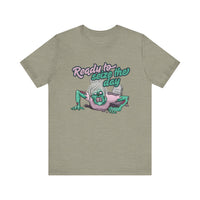 Zombie-Themed Graphic Tee, Ready to Seize the Day T-Shirt, Unisex Horror Costume, Halloween Apparel, Funny Zombie tee