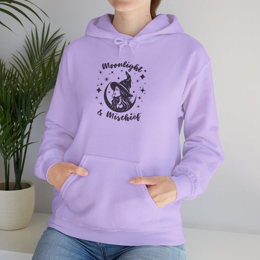 Moonlight & Mischief Unisex Hoodie - Cozy Gift for Nature Lovers, Witchy Apparel, Autumn Fashion, Perfect for Any Occasion