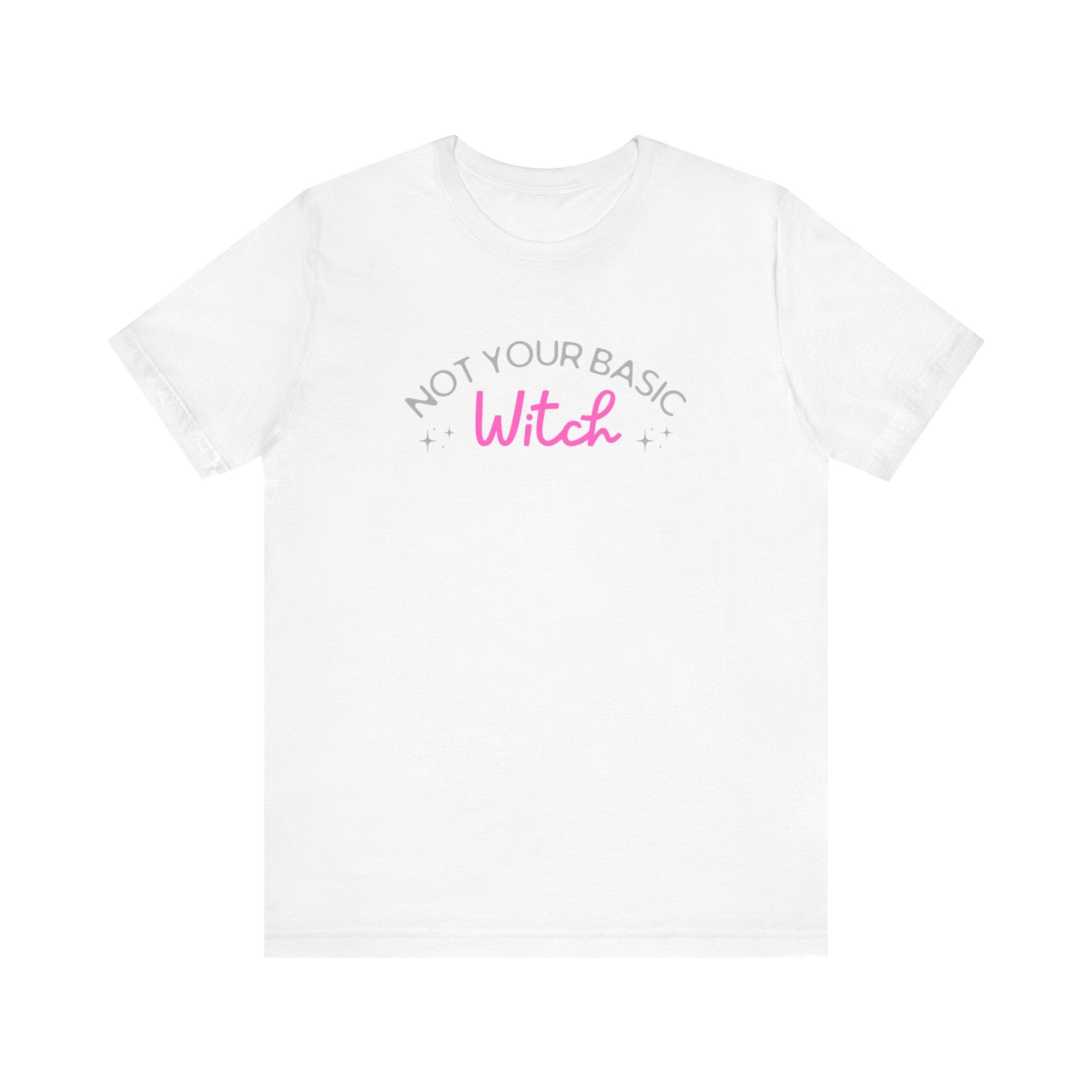 Not Your Basic Witch Tee, Funny Witch Shirt, Unisex Halloween T-Shirt, Gift for Witchy Friends, Spooky Season Apparel, Casual Everyday Wear
