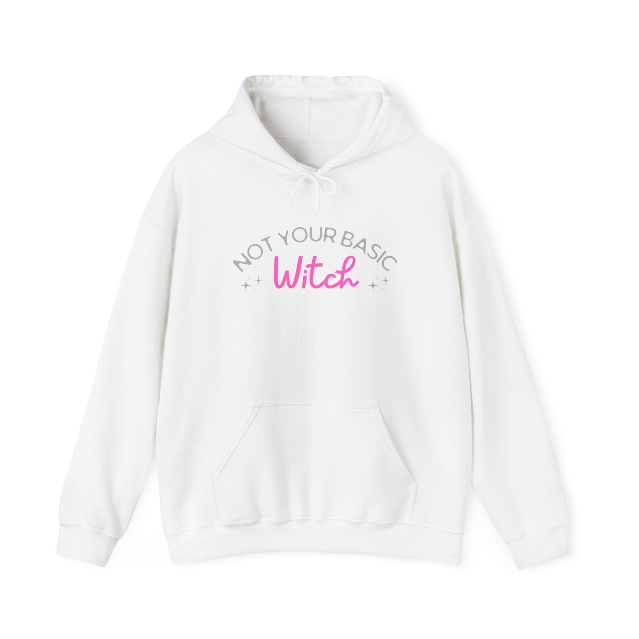 Not Your Basic Witch Hoodie | Cozy Sweatshirt for Witchy Vibes, Halloween Apparel, Gift for Witches, Cute Casual Wear, Fall Fashion