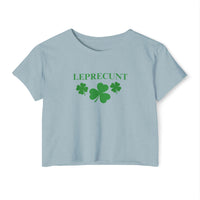 Leprec*nt Cropped Tee — Funny St. Patrick’s Day Festival Crop Top