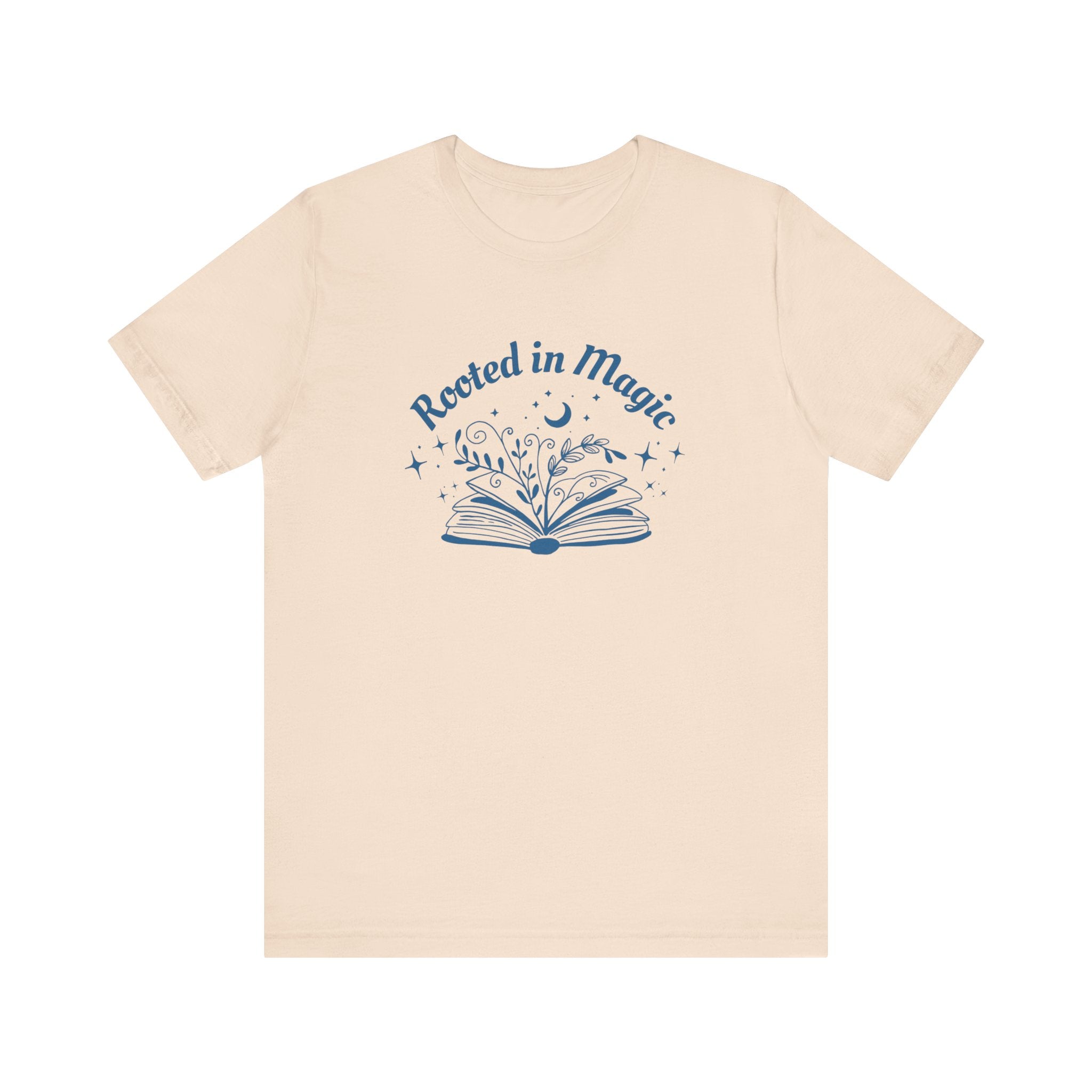 Rooted in Magic Short Sleeve Tee, Ideal for Book Lovers, Spell Binders, and Magic Minds Alike
