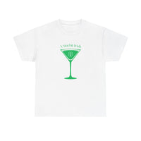 St. Patrick's Day Martini Tee — Irish Green Cocktail Graphic Shirt