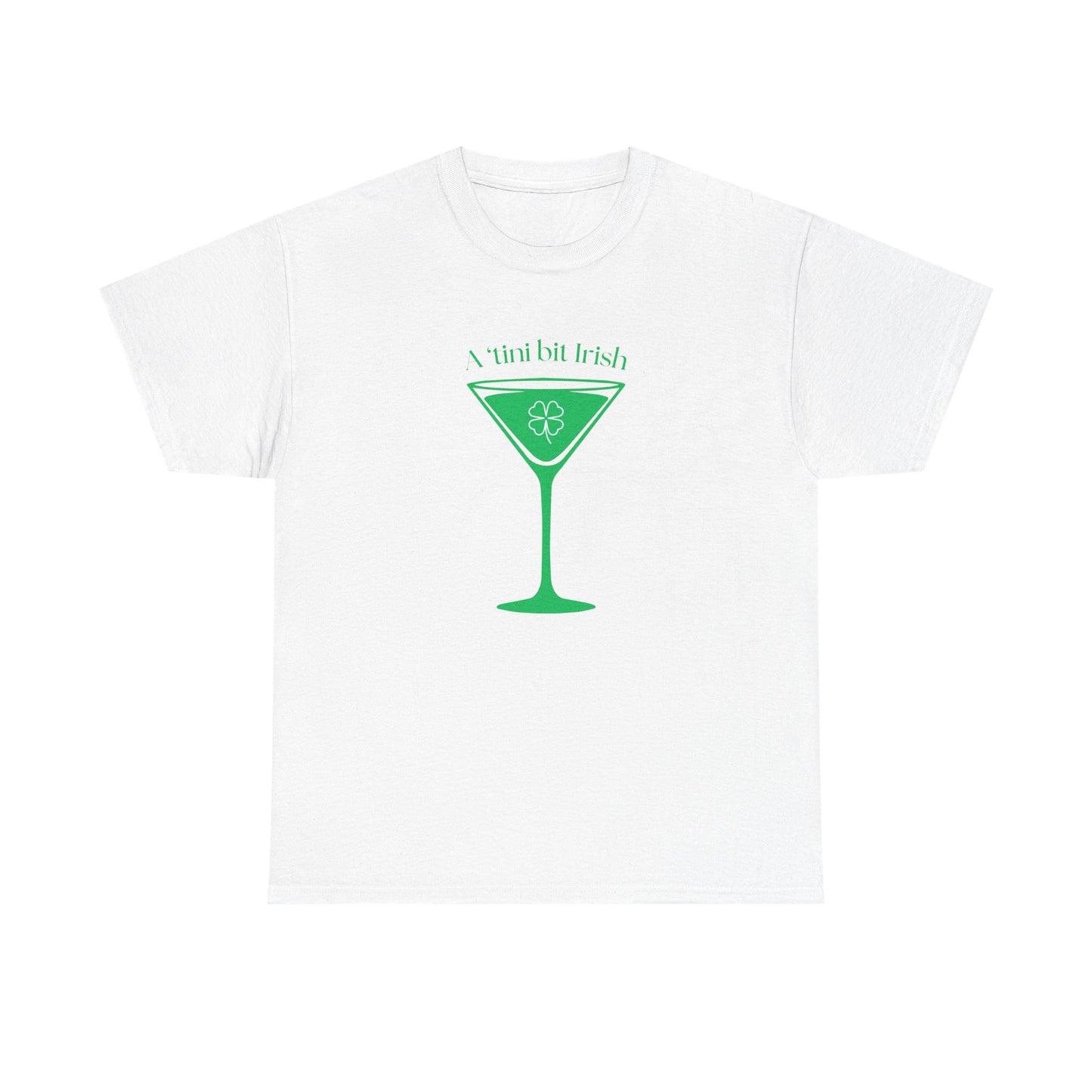 St. Patrick's Day Martini Tee — Irish Green Cocktail Graphic Shirt