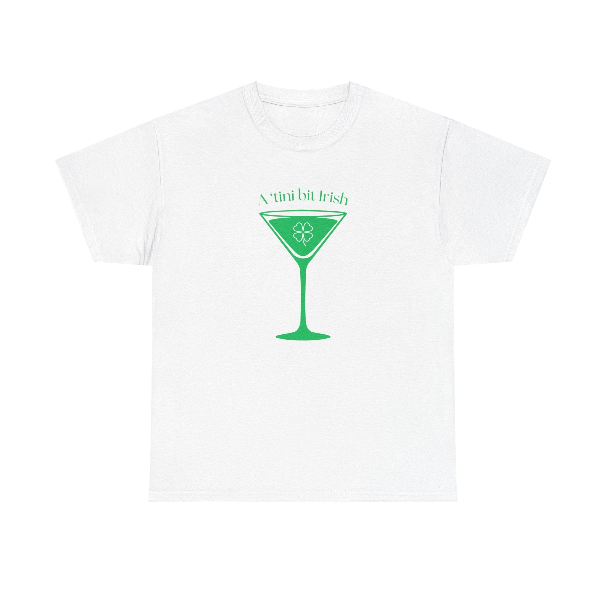 St. Patrick's Day Martini Tee — Irish Green Cocktail Graphic Shirt
