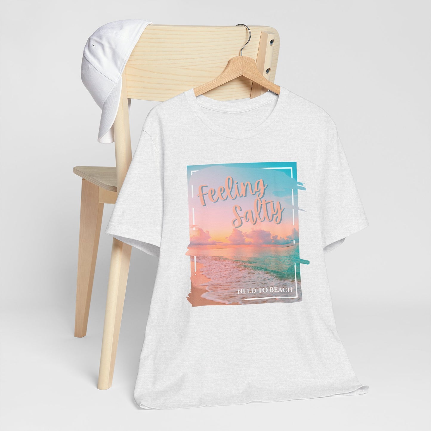 Feeling Salty Unisex T-Shirt, Beach Vibe Tee, Summer Casual Wear, Vacation Gift, Ocean Lover Apparel