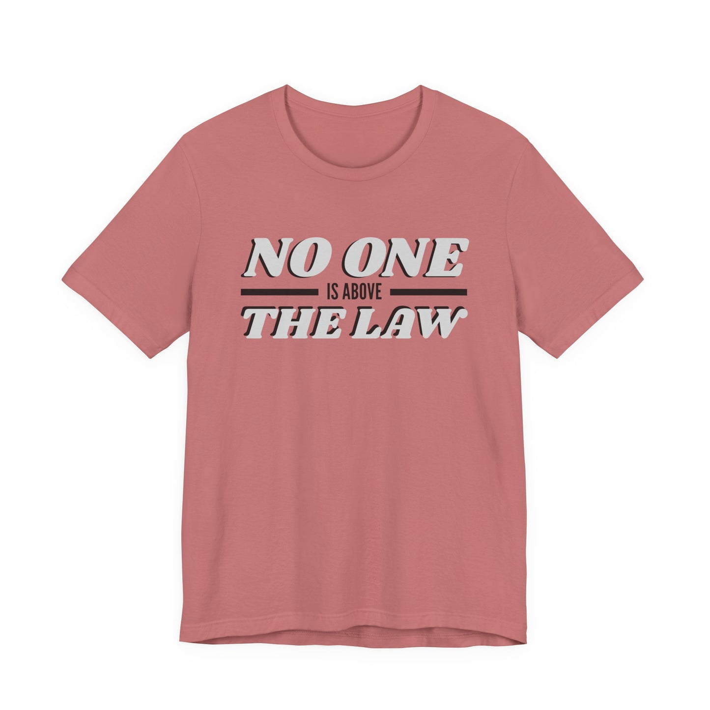 No One Is Above The Law T‑Shirt — Political Statement Tee