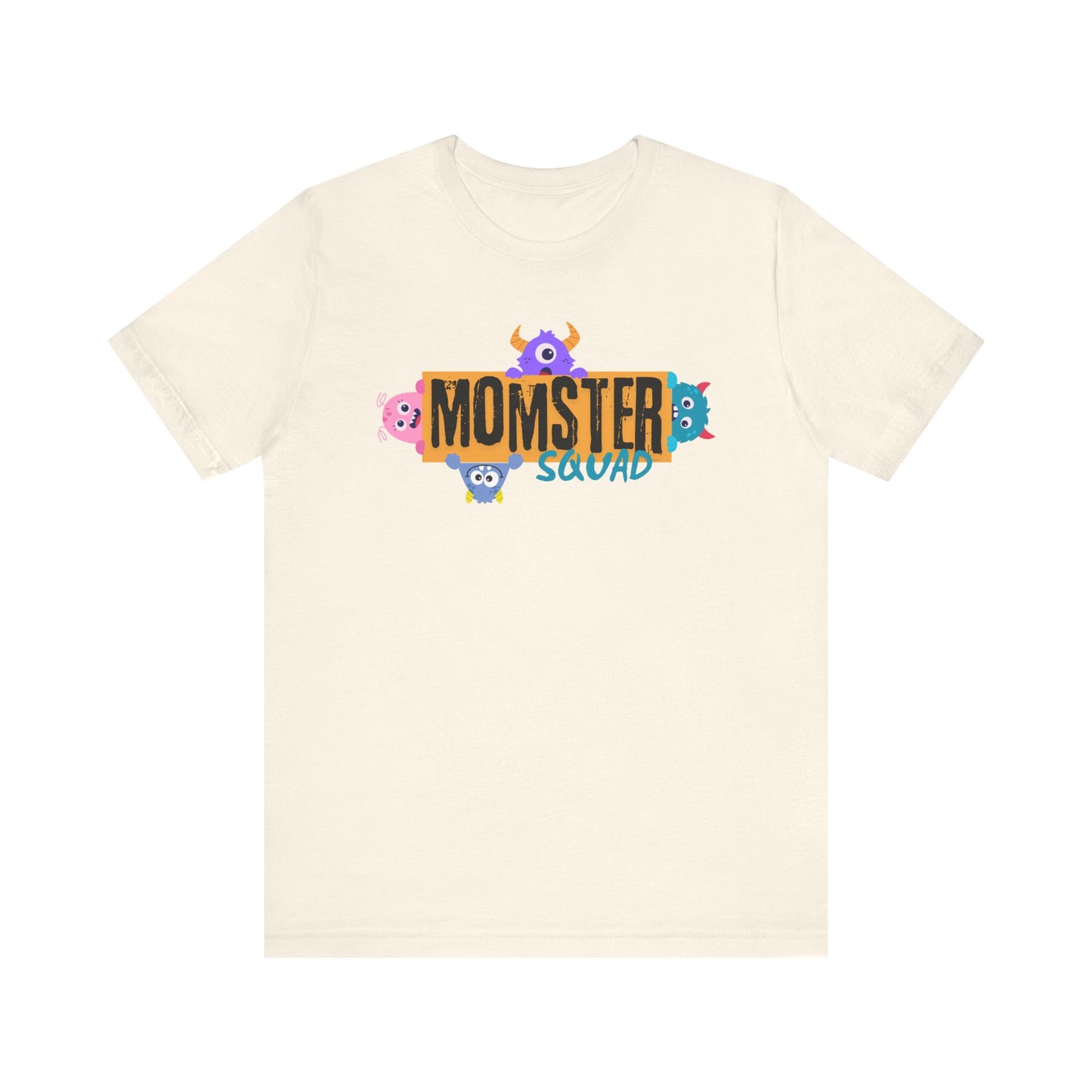 Momster Squad Tee - Fun Unisex Jersey Short Sleeve Shirt, Ultimate Mom Gift, Halloween Tee, Cute Family