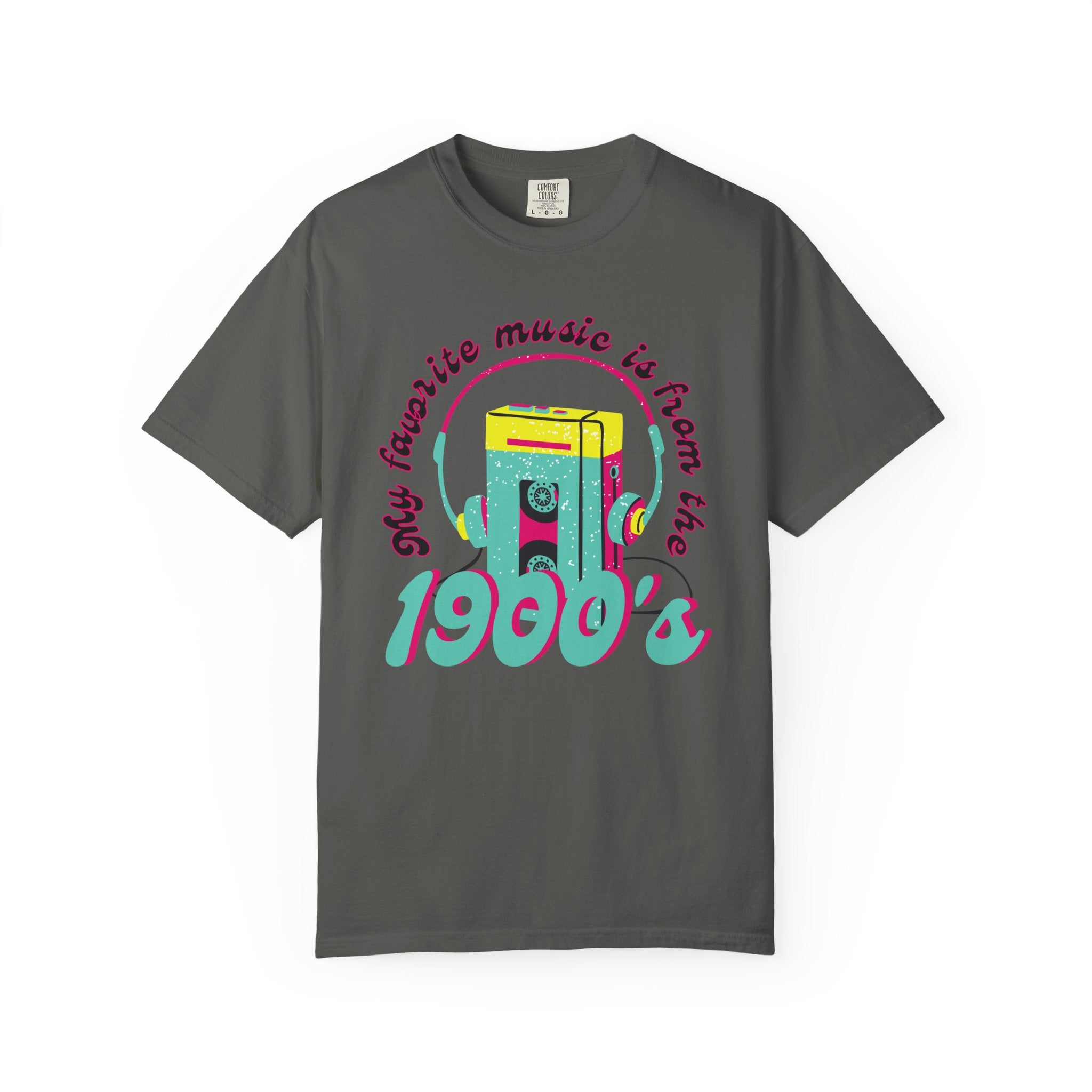 1990s Retro Cassette Tee — "My Favorite Music Is From the 1900's" Vintage Radio T-Shirt