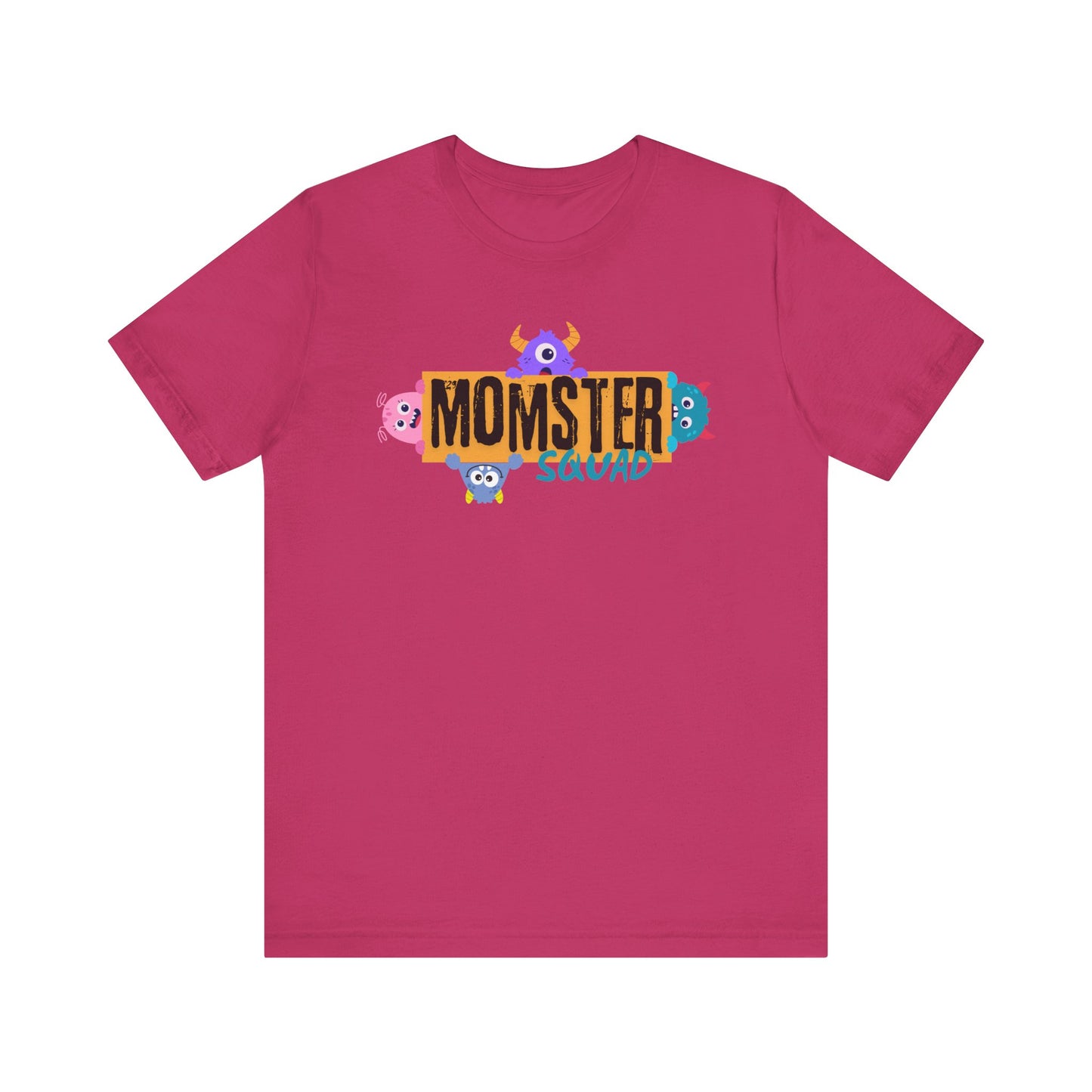 Momster Squad Tee - Fun Unisex Jersey Short Sleeve Shirt, Ultimate Mom Gift, Halloween Tee, Cute Family