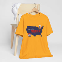 Happy Birthday America Tee, Unisex Jersey T-Shirt, 4th of July Shirt, Patriotic Tee, Americana Apparel, Independence Day Gift
