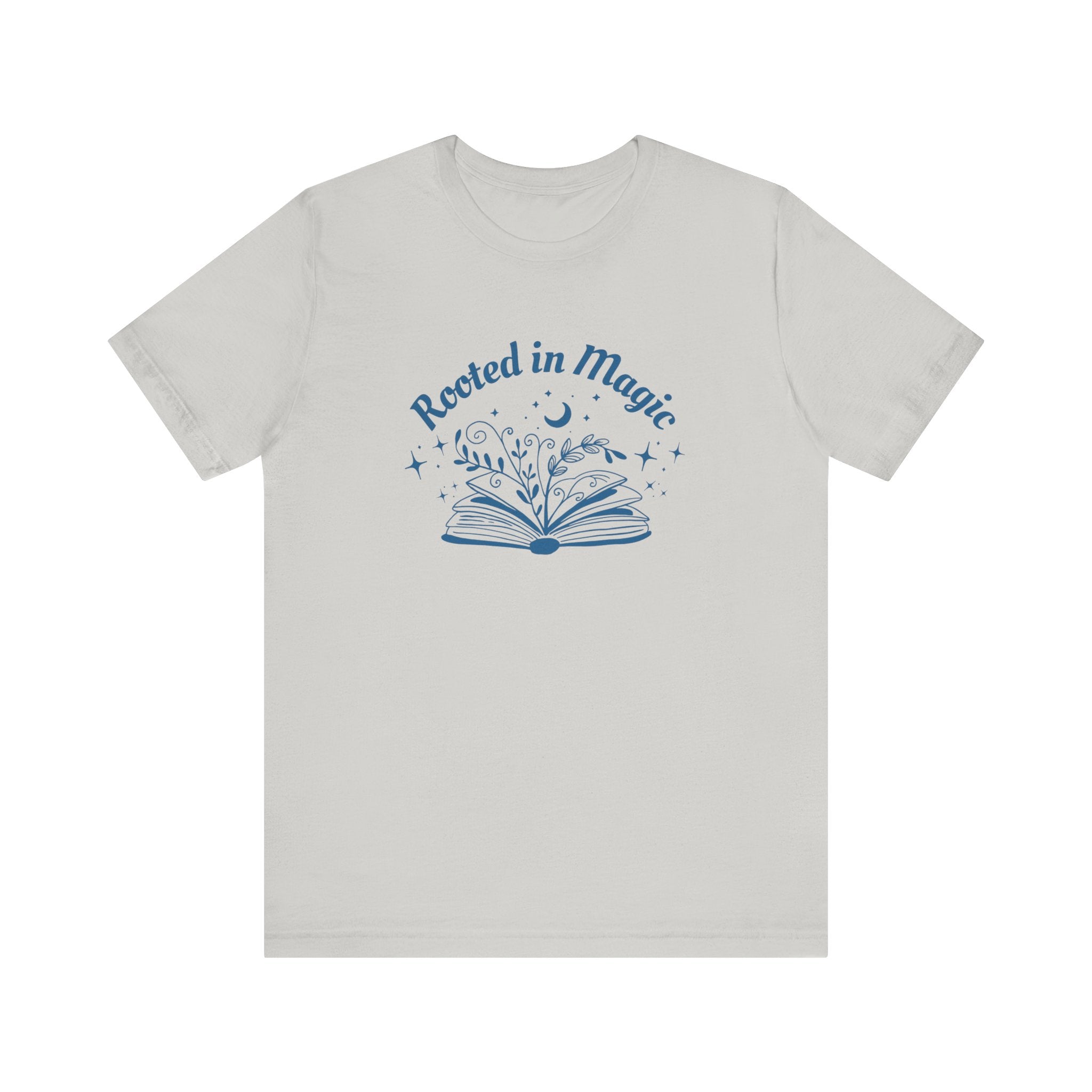 Rooted in Magic Short Sleeve Tee, Ideal for Book Lovers, Spell Binders, and Magic Minds Alike