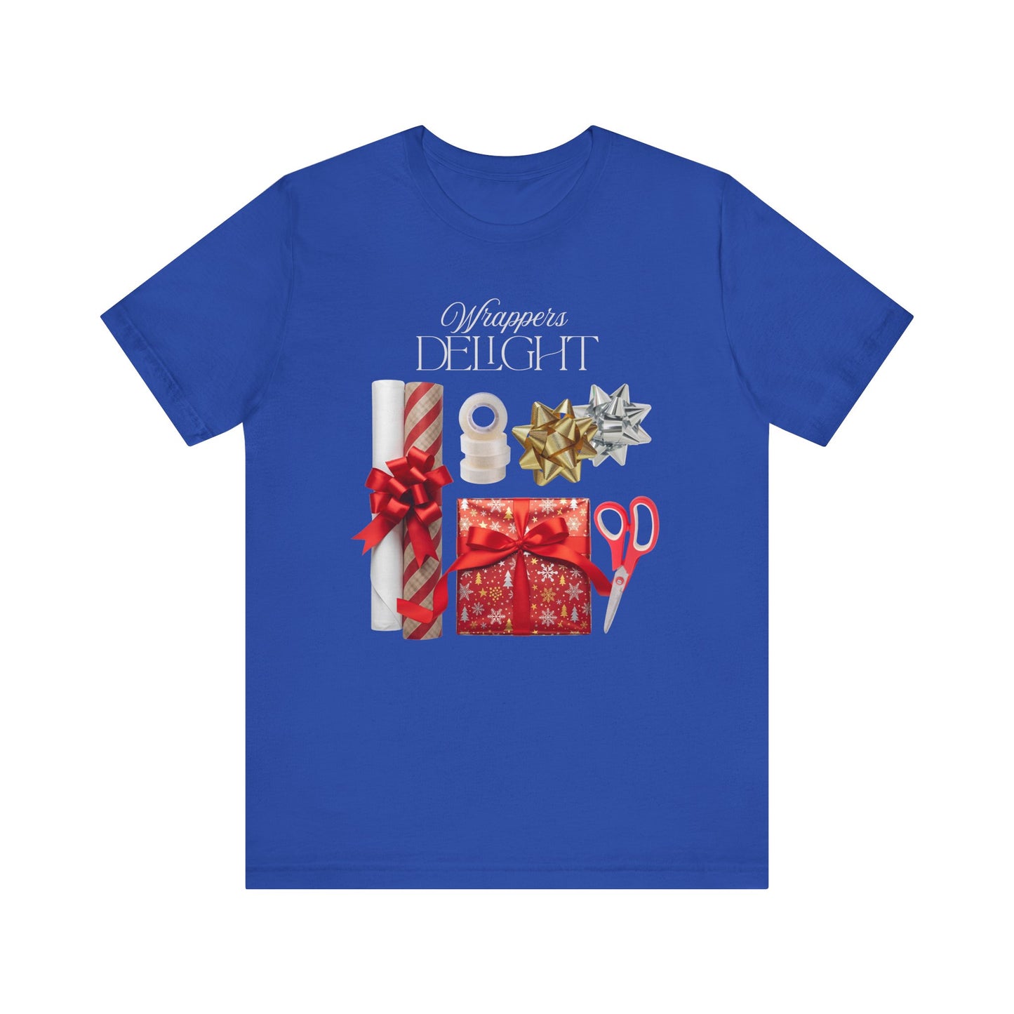 Wrappers Delight, Festive Gift Wrap Tee, Holiday Gift Shirt, Christmas Apparel, Holiday T-Shirt, Seasonal Celebration Wear, Merry Christmas Tee
