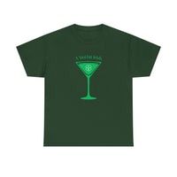 St. Patrick's Day Martini Tee — Irish Green Cocktail Graphic Shirt