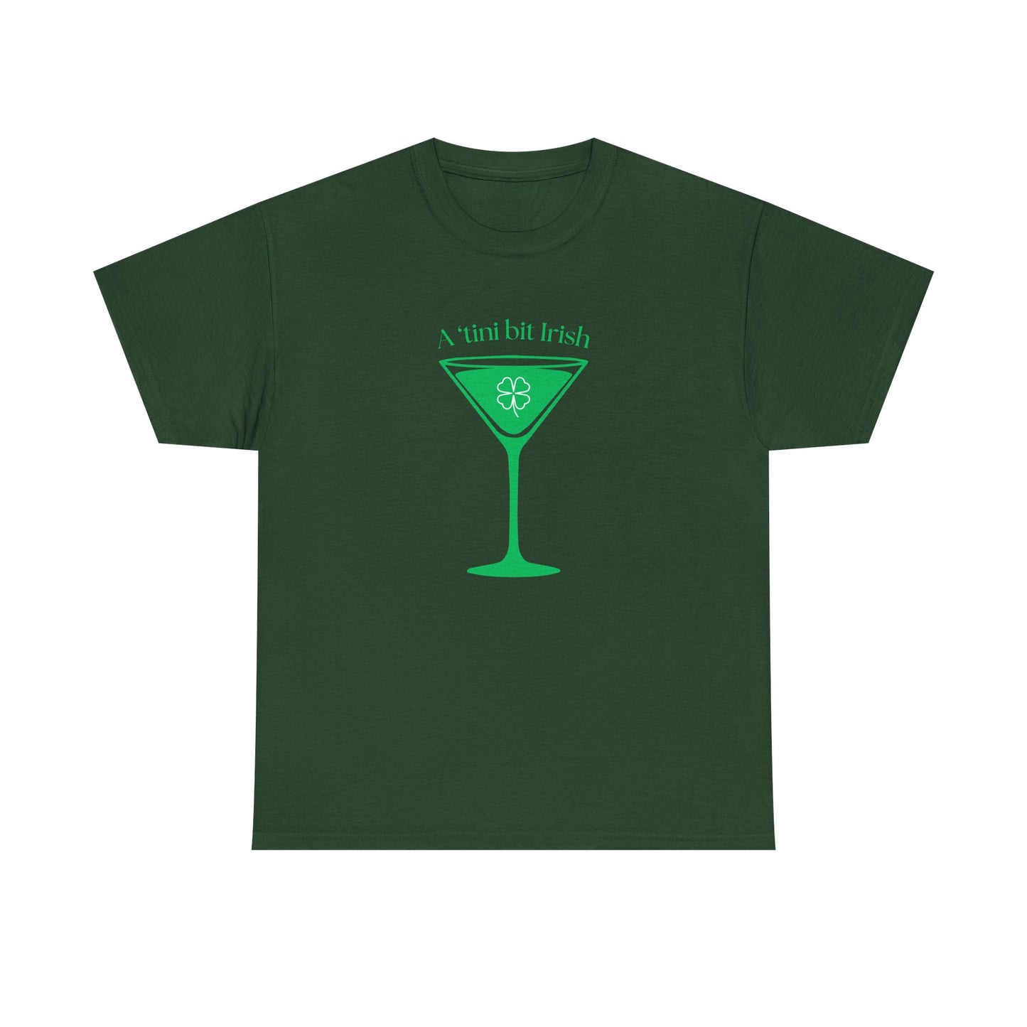 St. Patrick's Day Martini Tee — Irish Green Cocktail Graphic Shirt