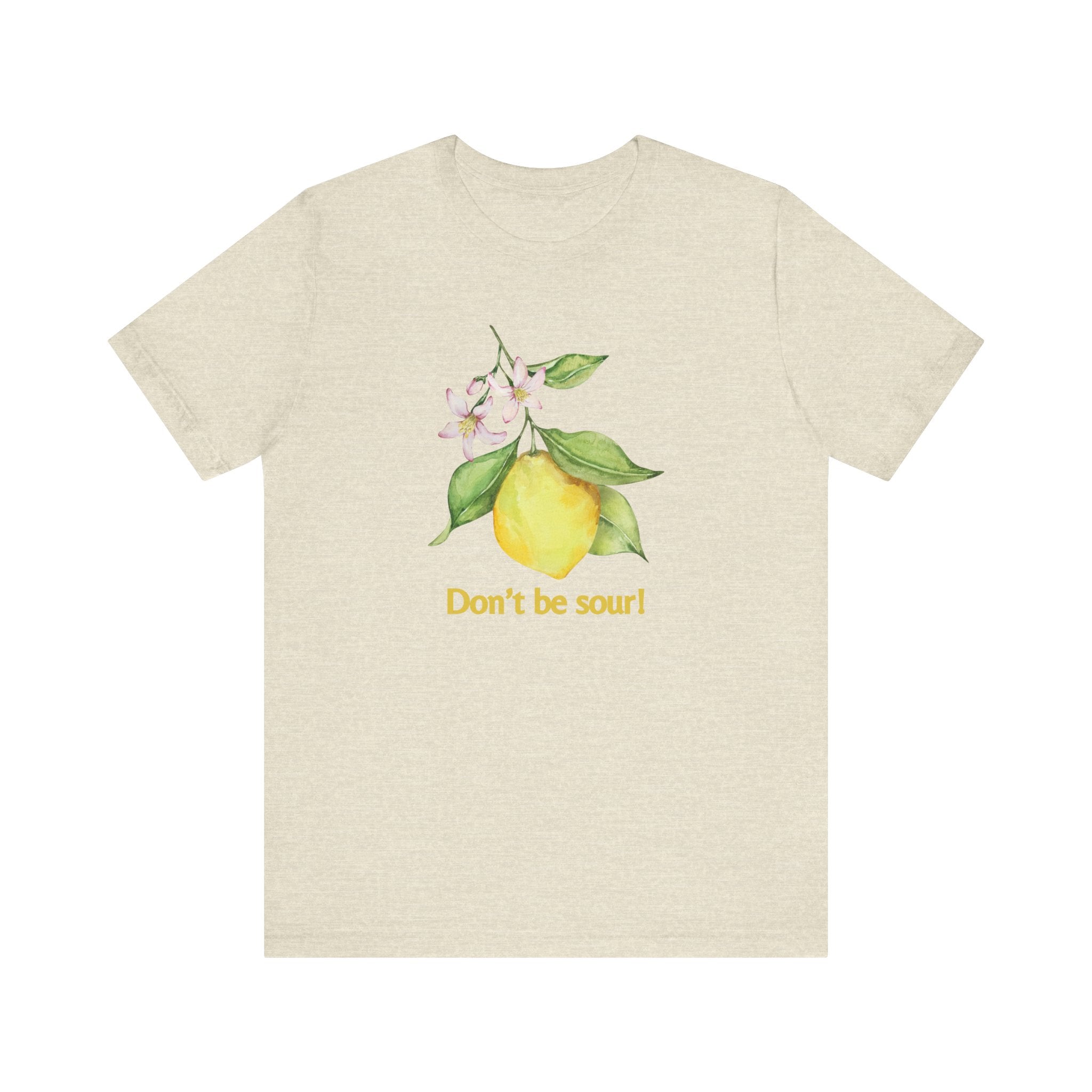 Lemon Vibes T-Shirt, Funny Tee, Gift for Friends, Summer Clothing, Citrus Lover Shirt, Don't Be Sour Tee, Quirky Humor Apparel