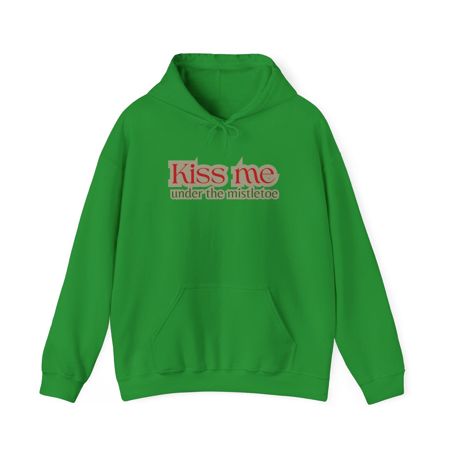 Kiss Me Under the Mistletoe Hoodie — Christmas Holiday Romantic Sweatshirt