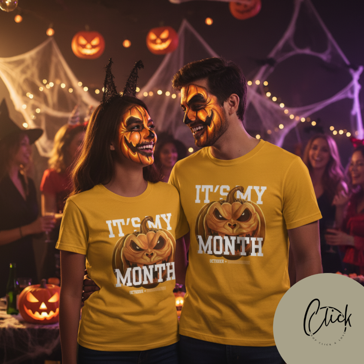 Scary Halloween Pumpkin T-Shirt - Scary October Tee, Spooky Season Apparel, Fall Fashion, Unisex Short Sleeve, Halloween Costume