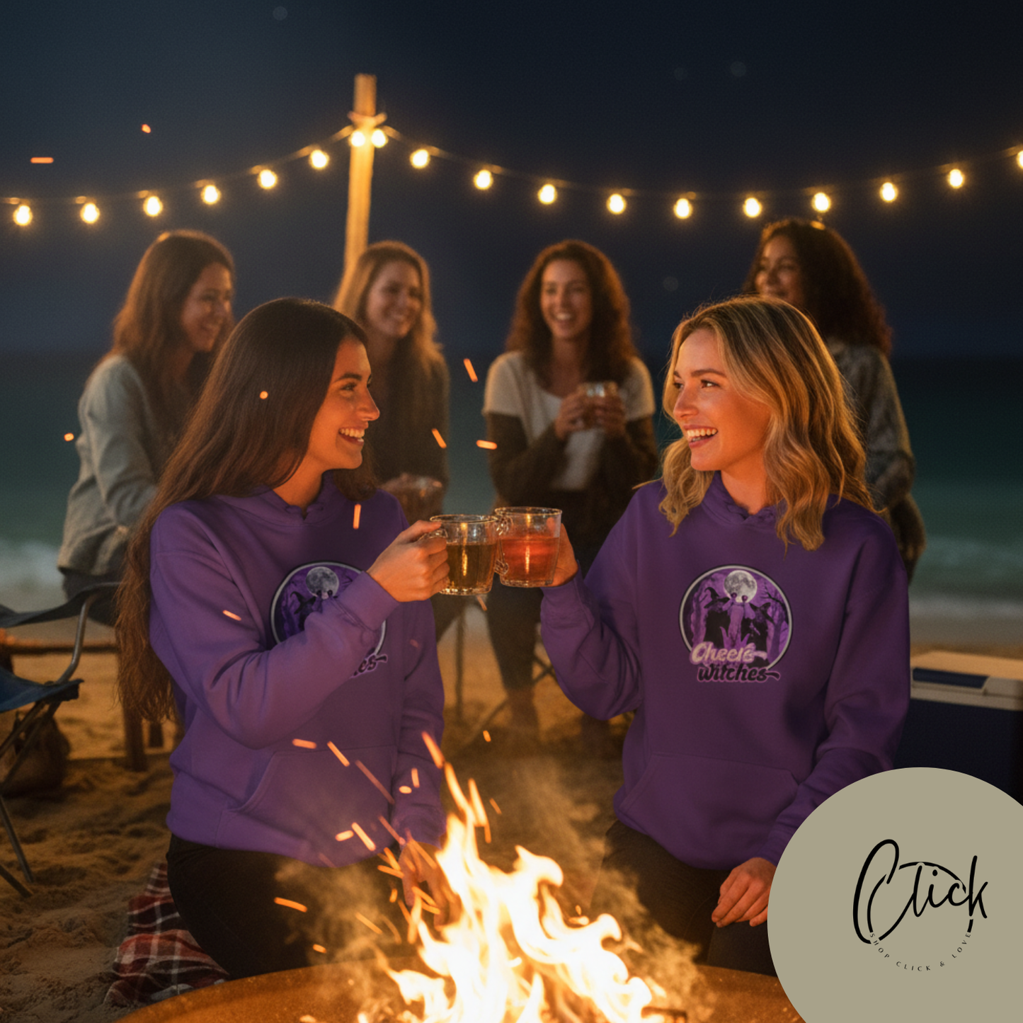 Cheers Witches, Cozy Unisex Sweatshirt for Halloween, Perfect Gift for Witches, Spooky Season, Casual Wear