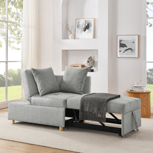Convertible Sleeper Sofa Chair Adjustable Backrest Recliner with