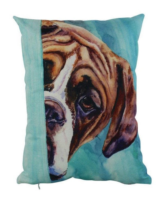 Boxer | Watercolor Boxer | 12x18 | Pillow Cover | Home Decor | Dog