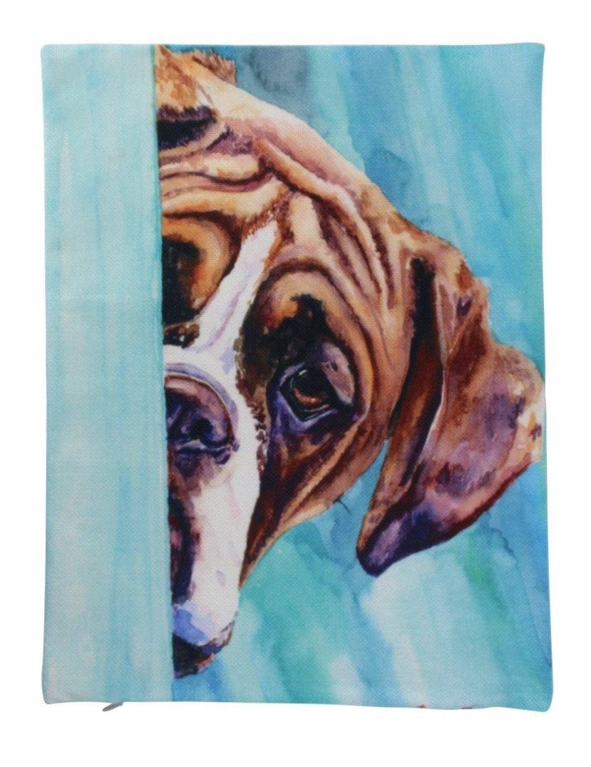 Boxer | Watercolor Boxer | 12x18 | Pillow Cover | Home Decor | Dog