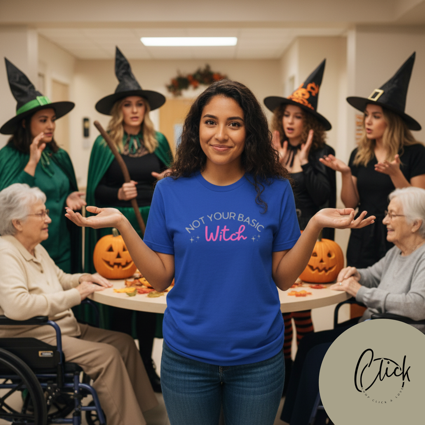 Not Your Basic Witch Tee, Funny Witch Shirt, Unisex Halloween T-Shirt, Gift for Witchy Friends, Spooky Season Apparel, Casual Everyday Wear