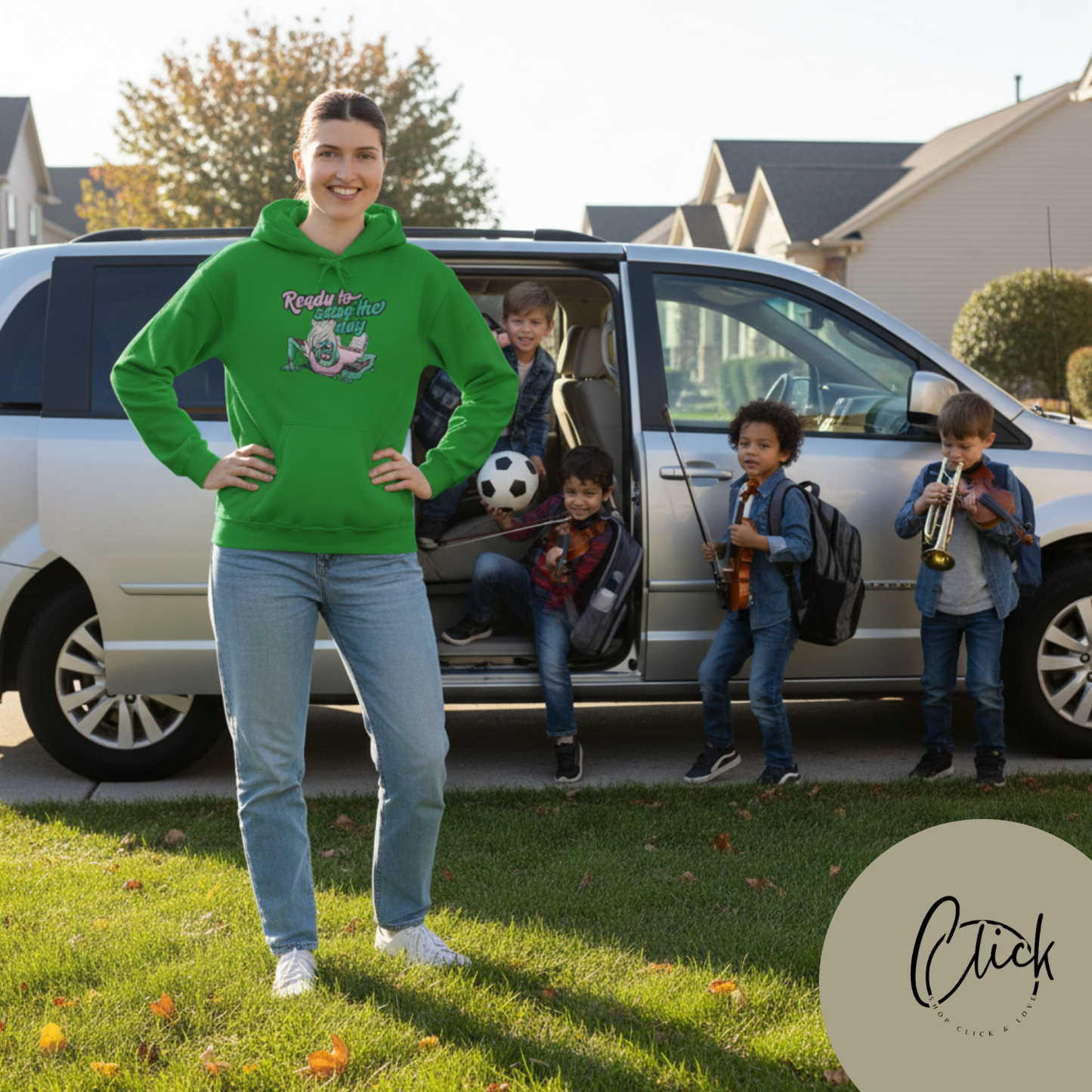 Zombie Vibes Hooded Sweatshirt - Seize the Day, Halloween Gift, Cozy Fall Wear, Unisex Pullover, Casual Comfort